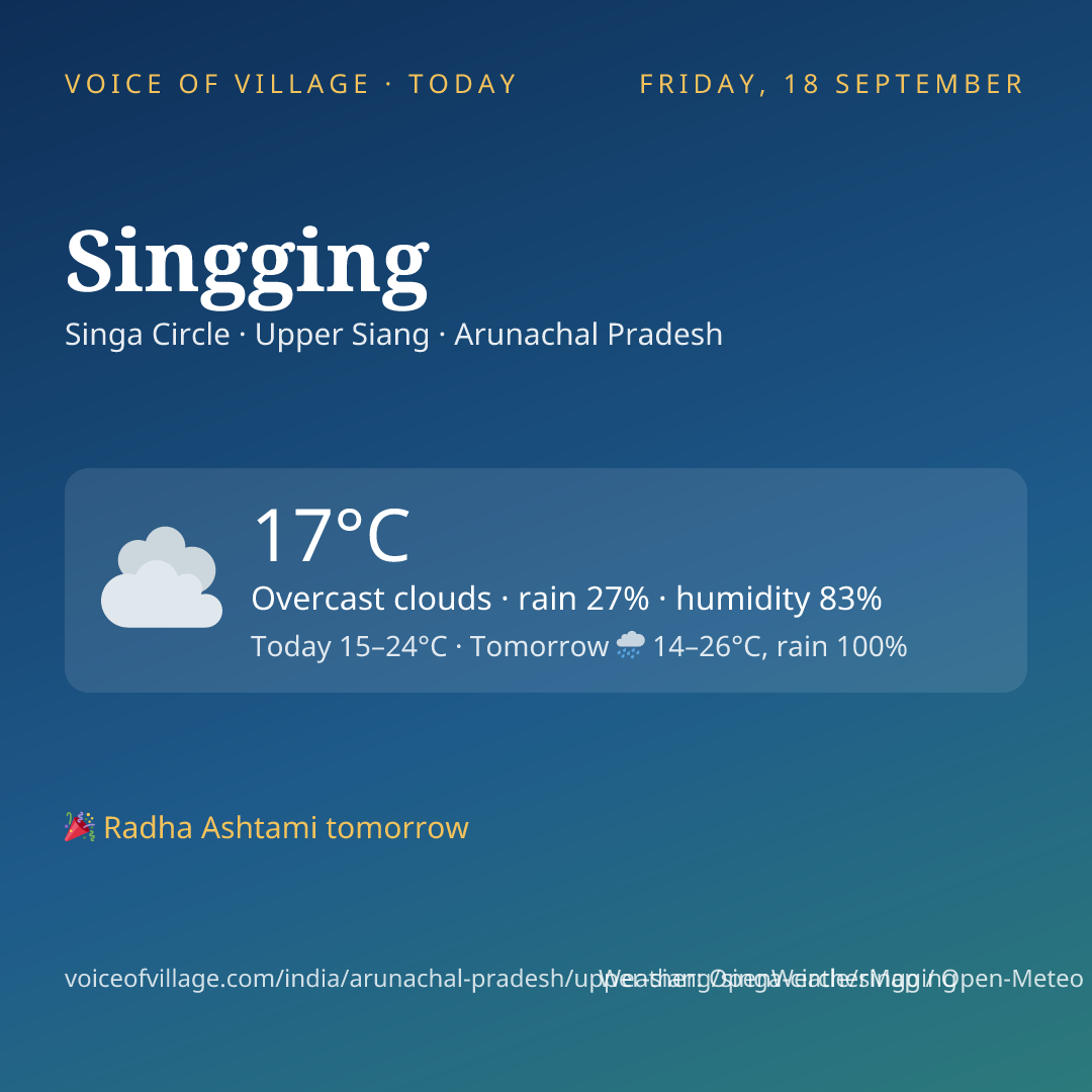 Singging today