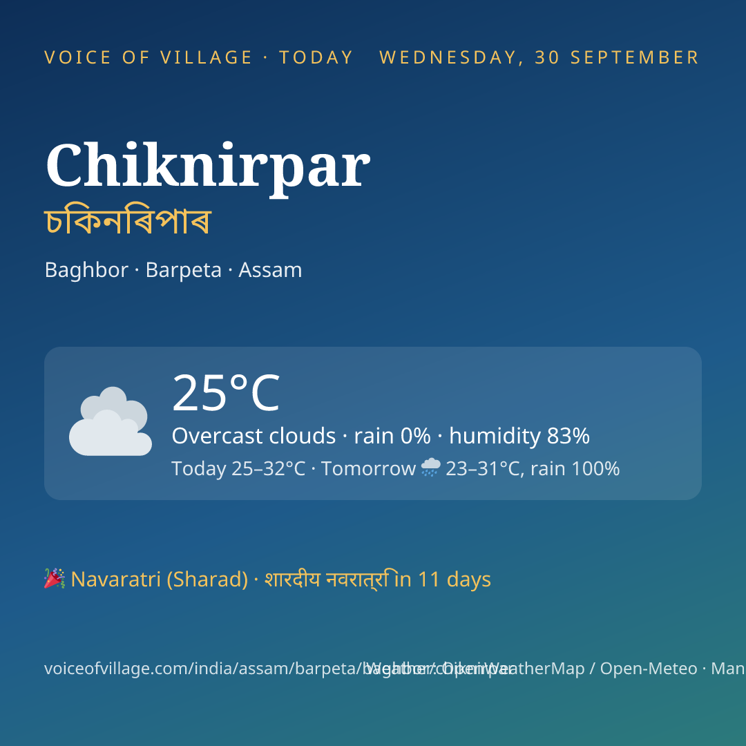 Chiknirpar today