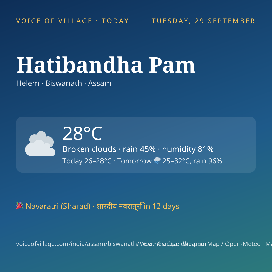Hatibandha Pam today