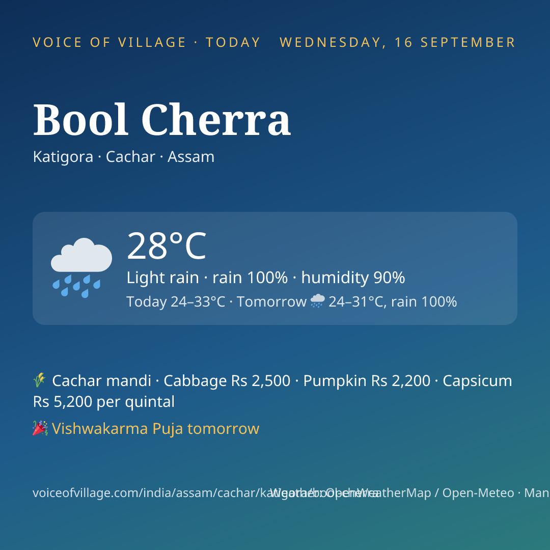 Bool Cherra today