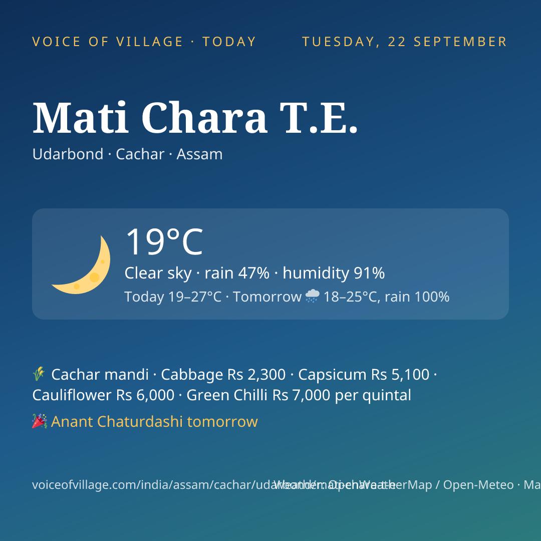 Mati Chara T.E. today
