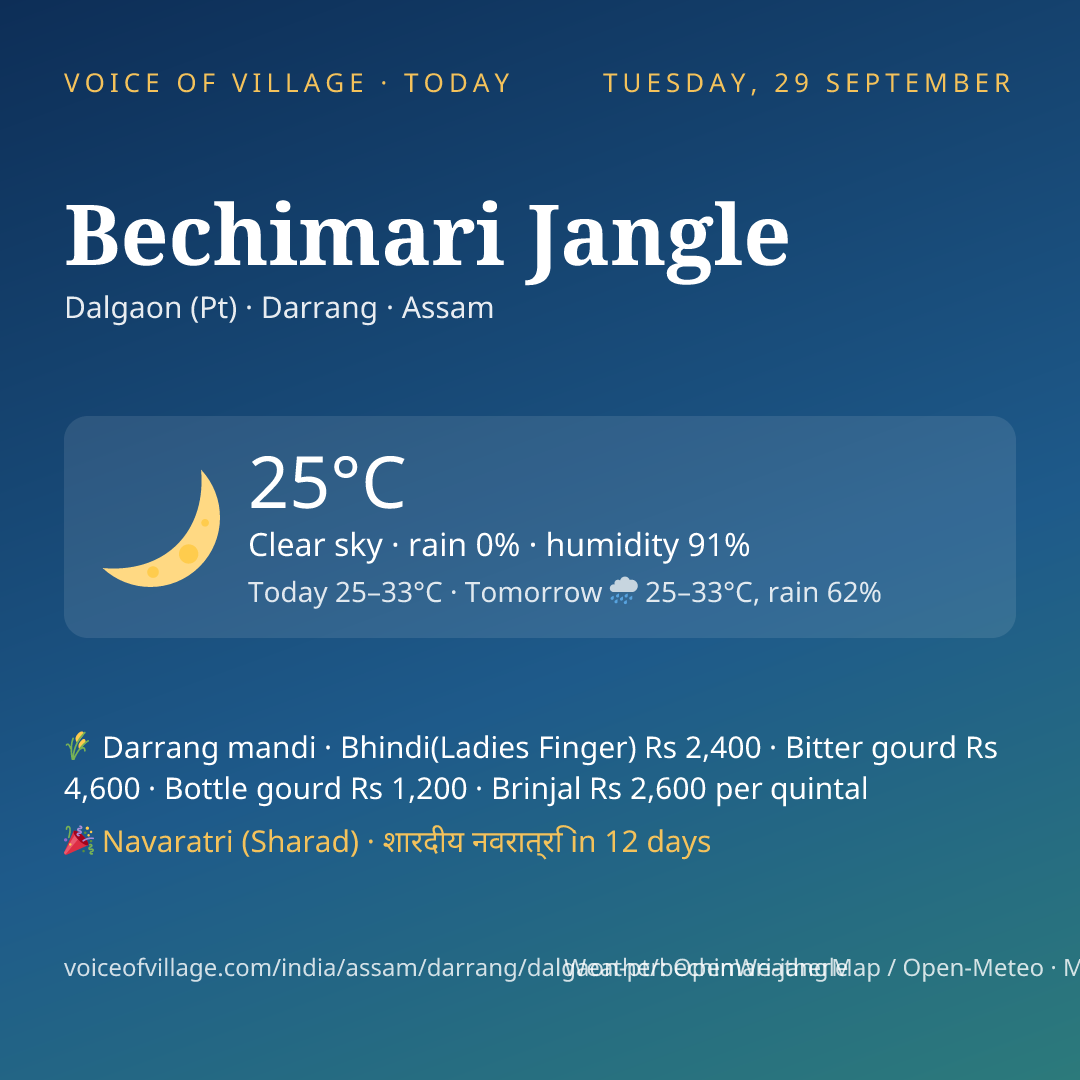 Bechimari Jangle today