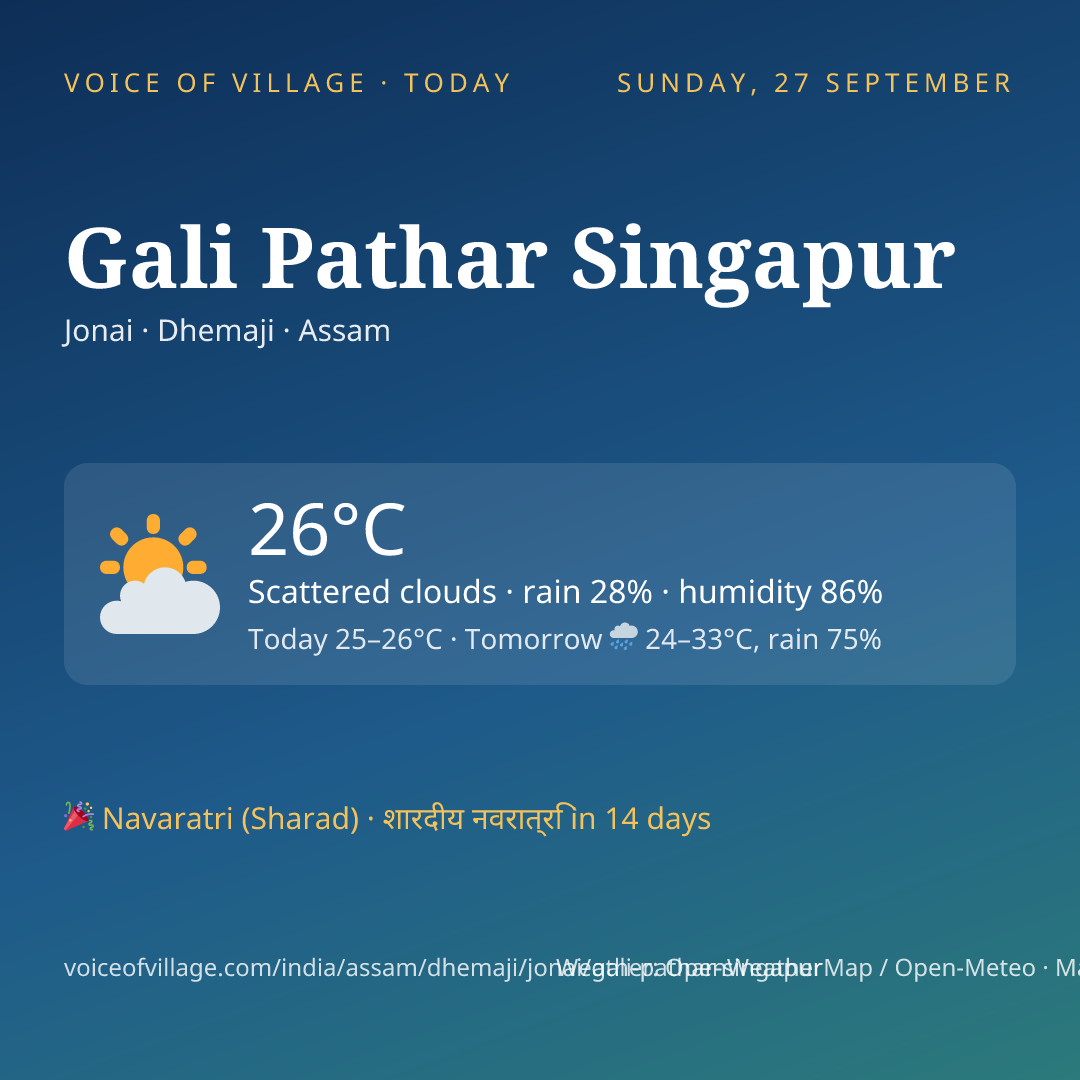 Gali Pathar Singapur today