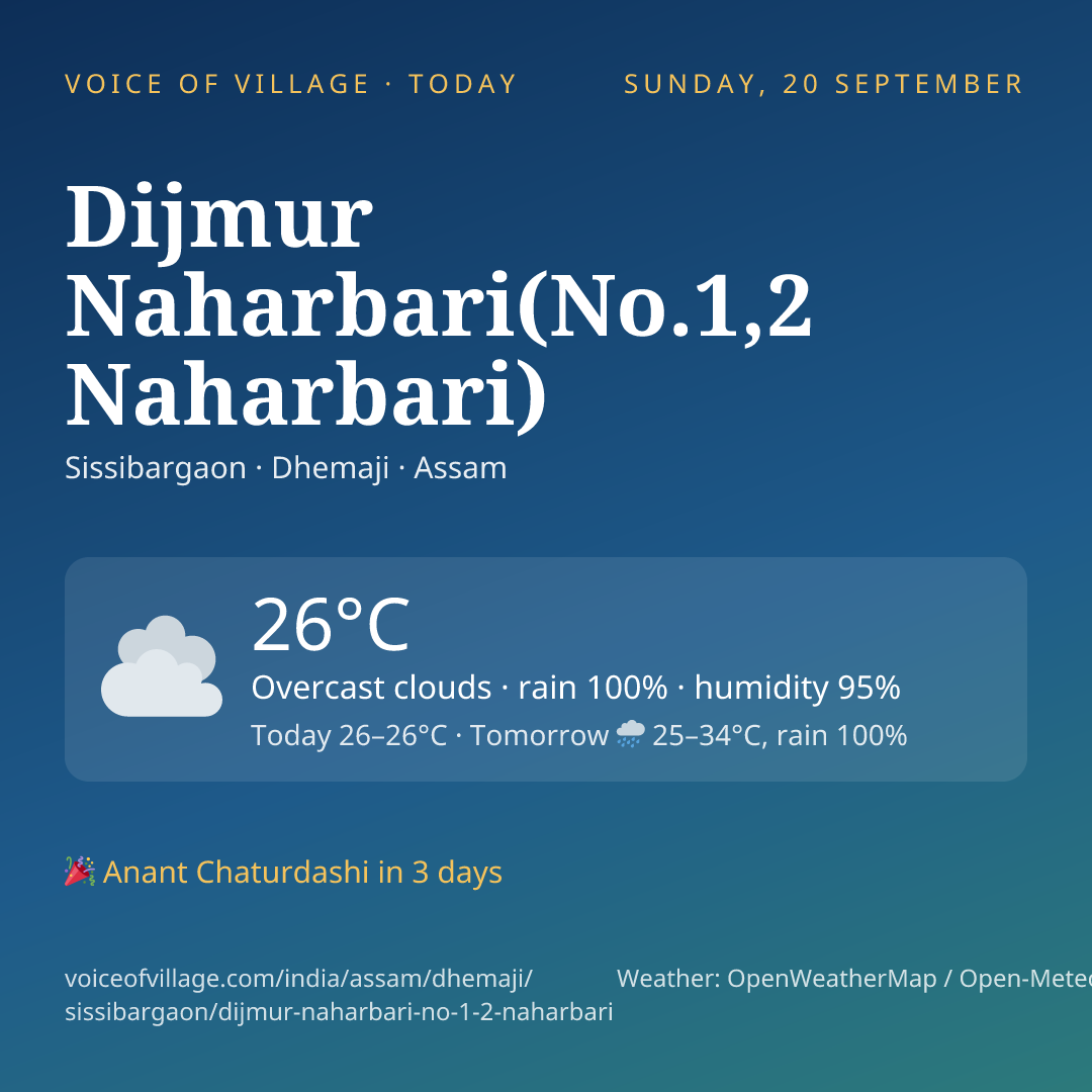 Dijmur Naharbari(No.1,2 Naharbari) today
