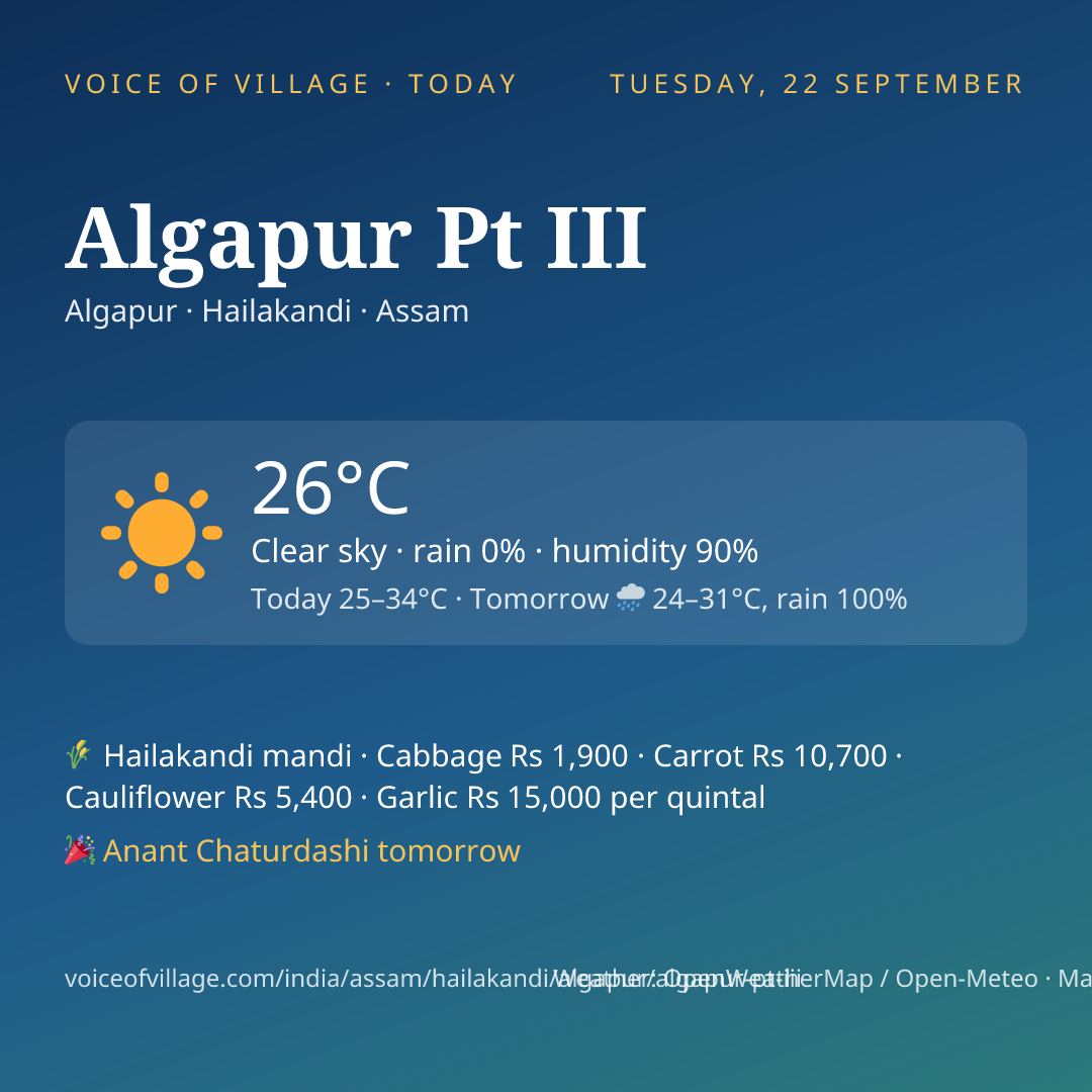 Algapur Pt III today