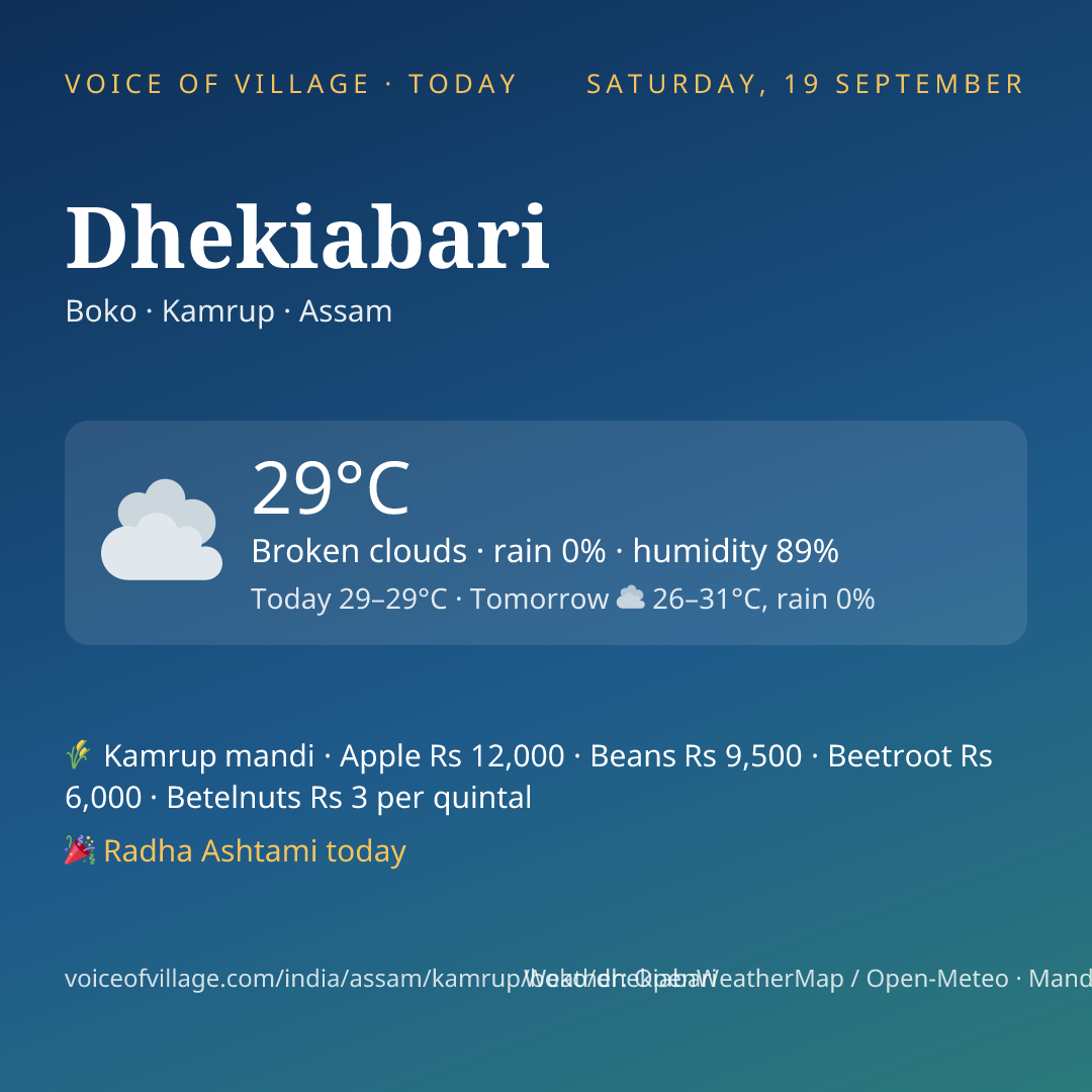 Dhekiabari today