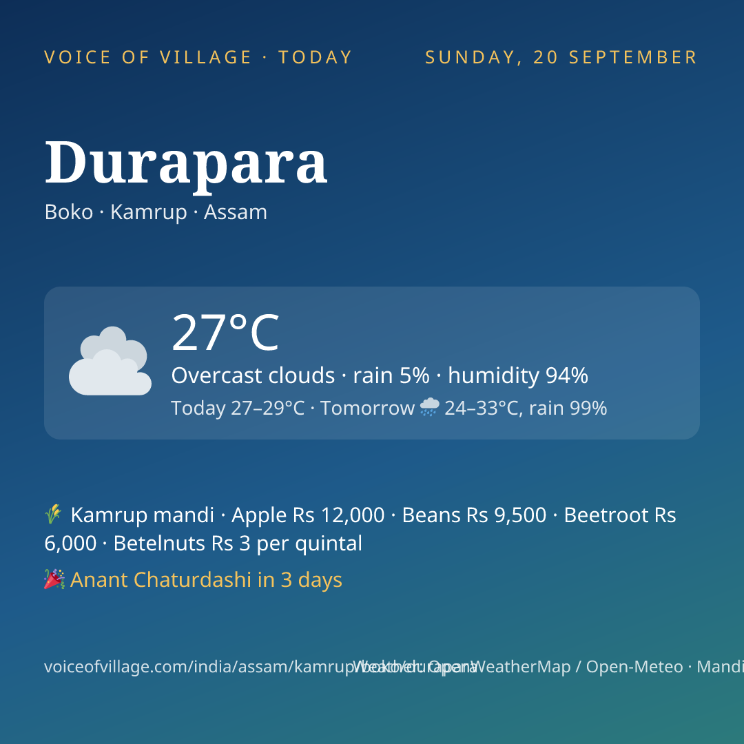 Durapara today