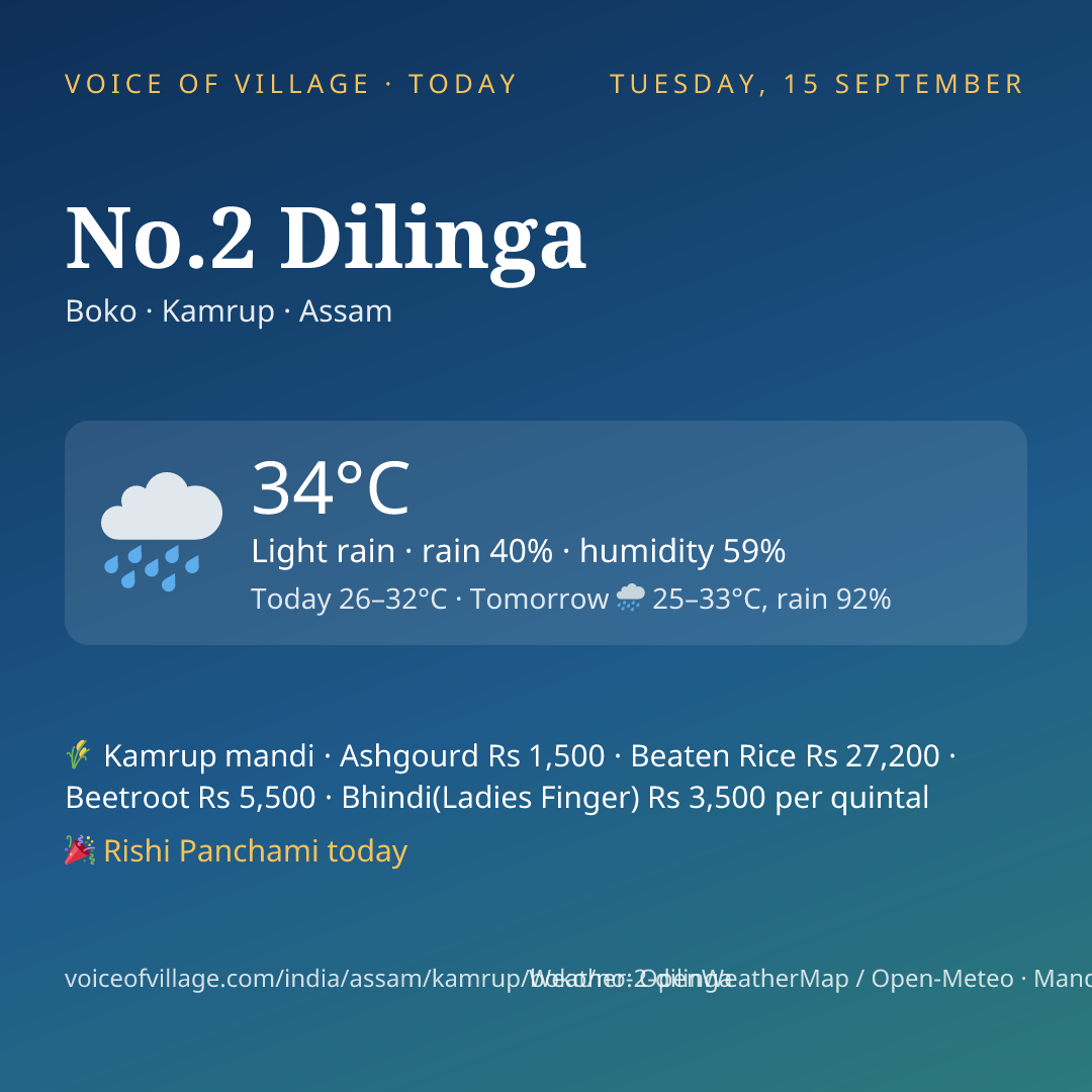 No.2 Dilinga today