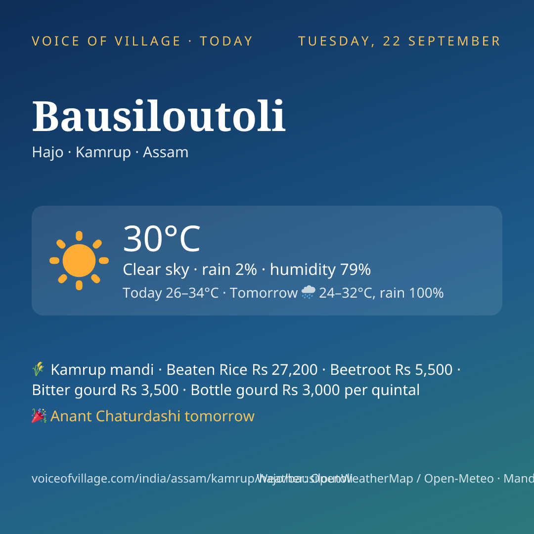 Bausiloutoli today