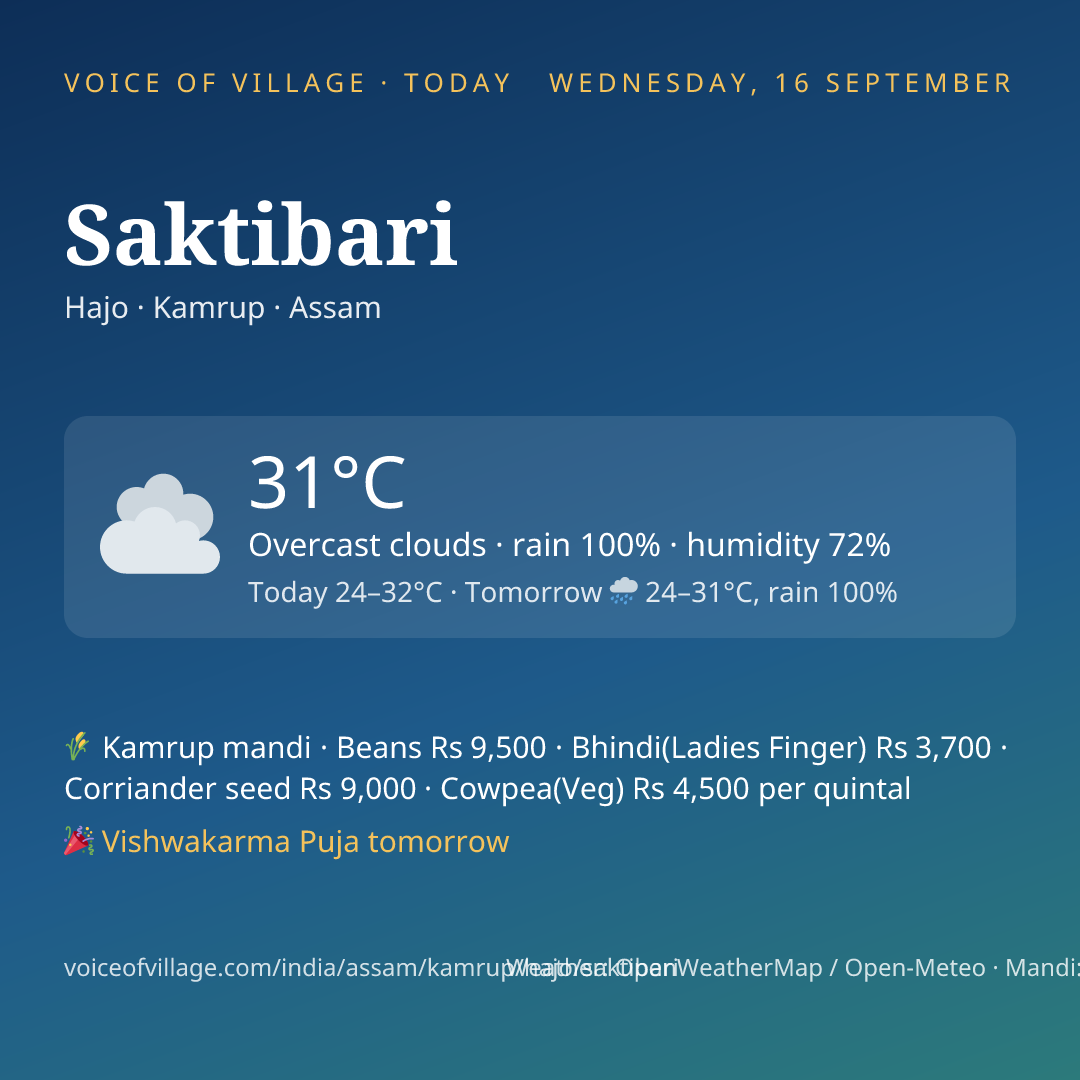 Saktibari today
