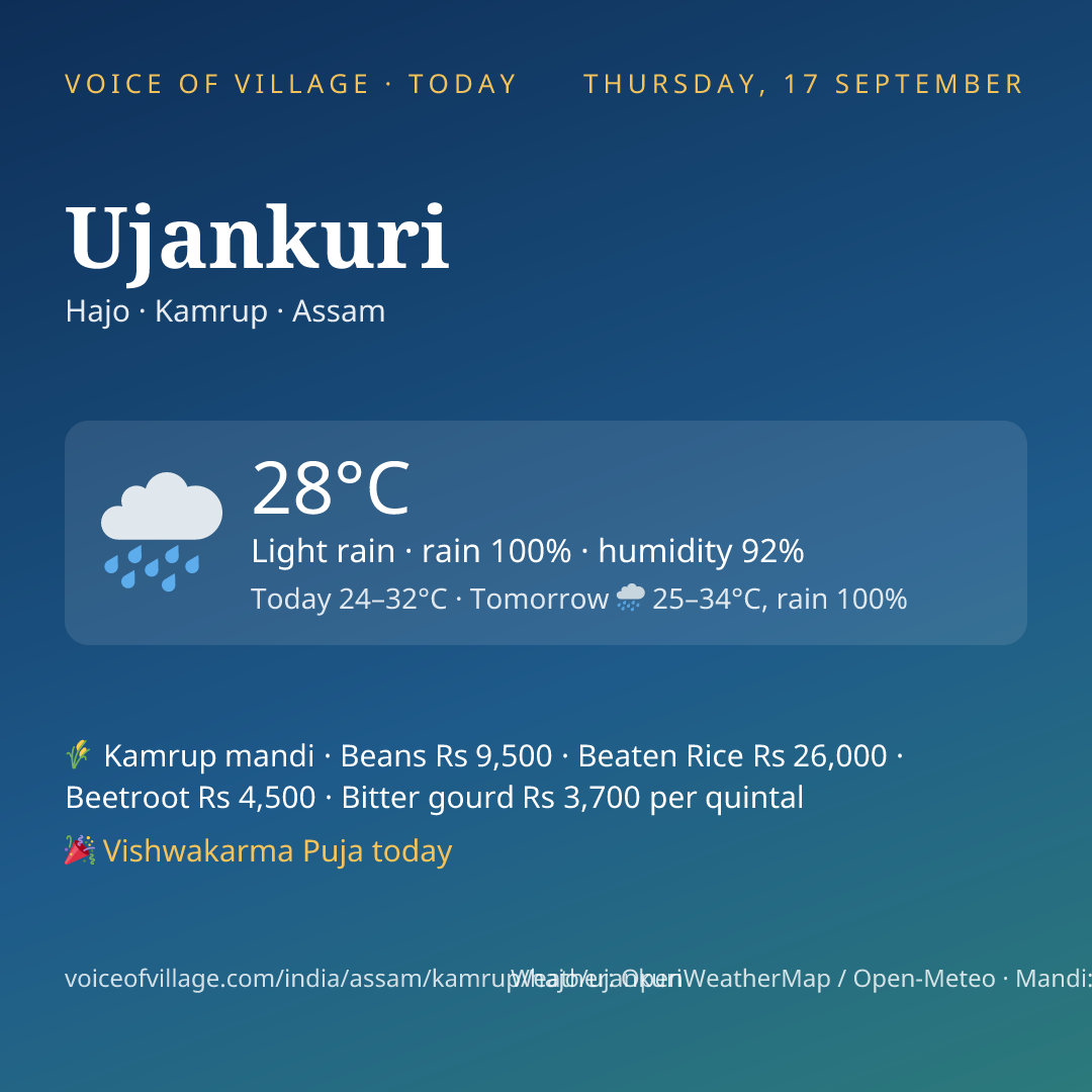 Ujankuri today