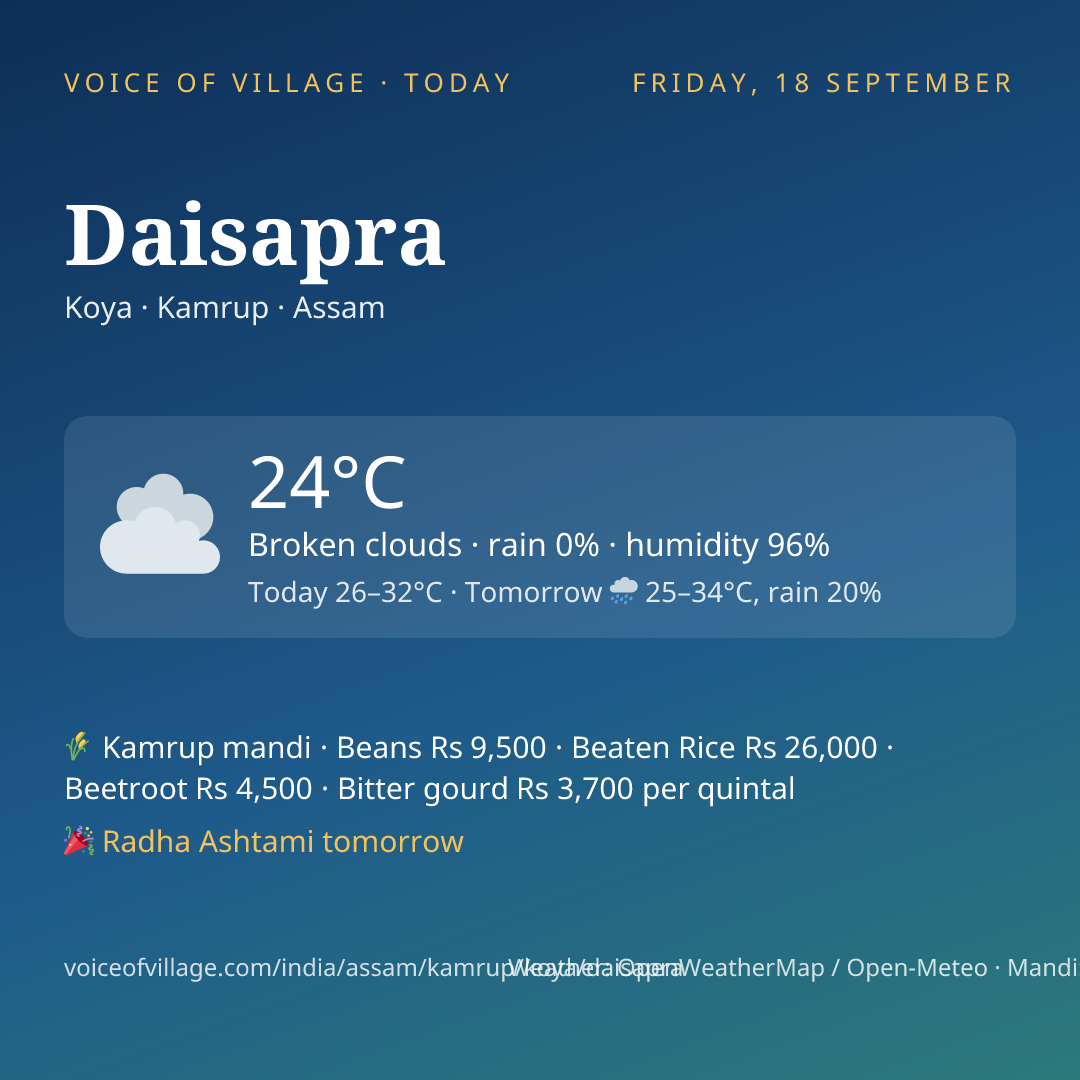 Daisapra today