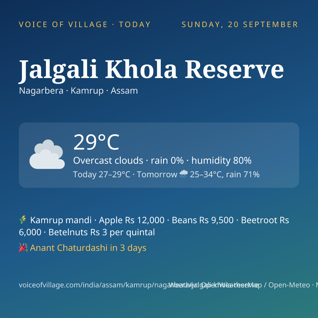 Jalgali Khola Reserve today