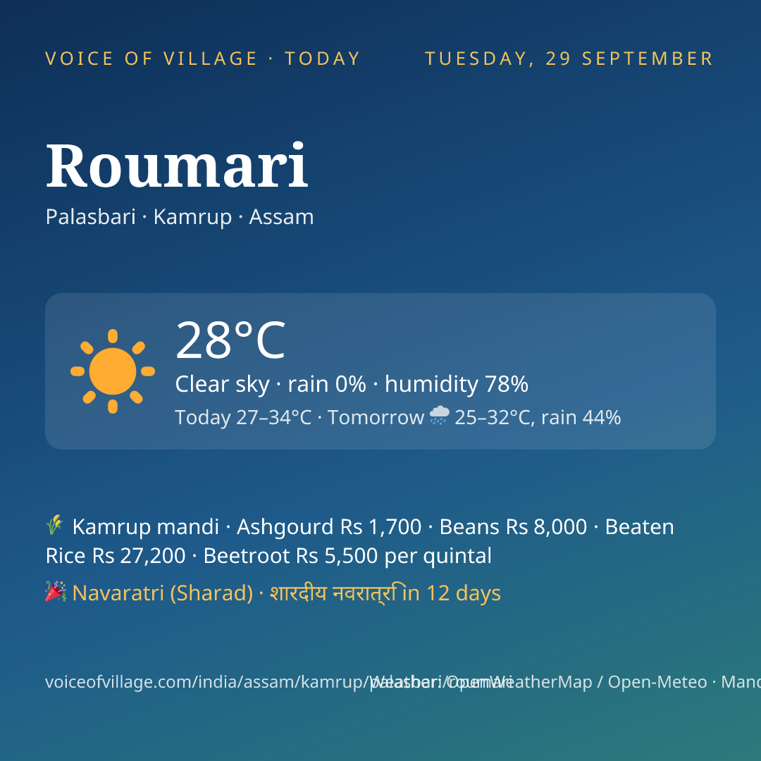 Roumari today