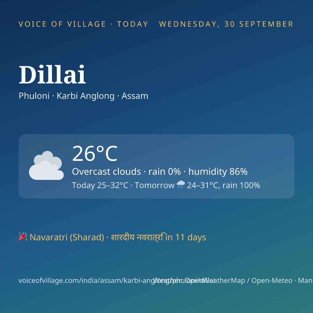 Dillai today