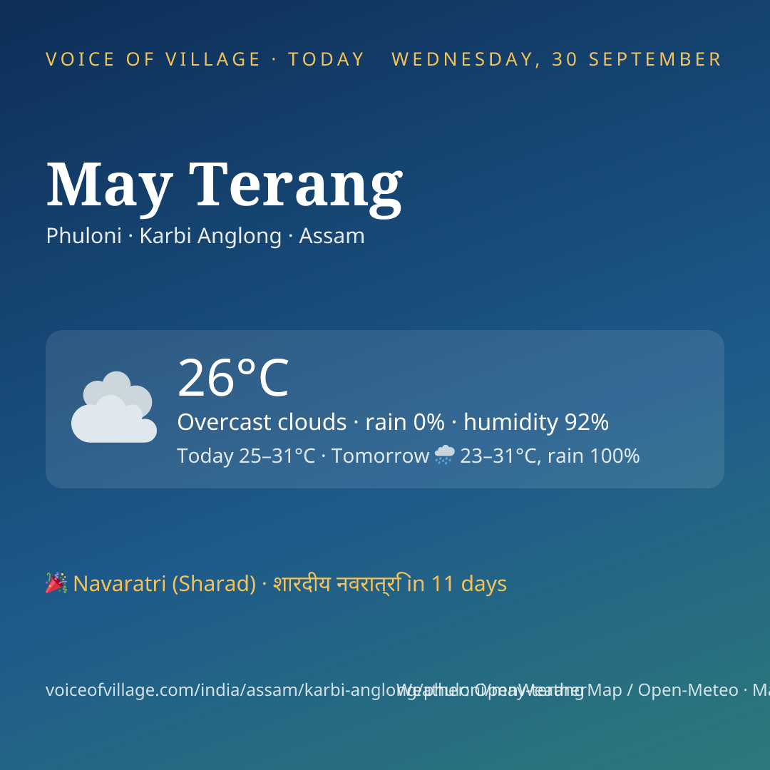May Terang today