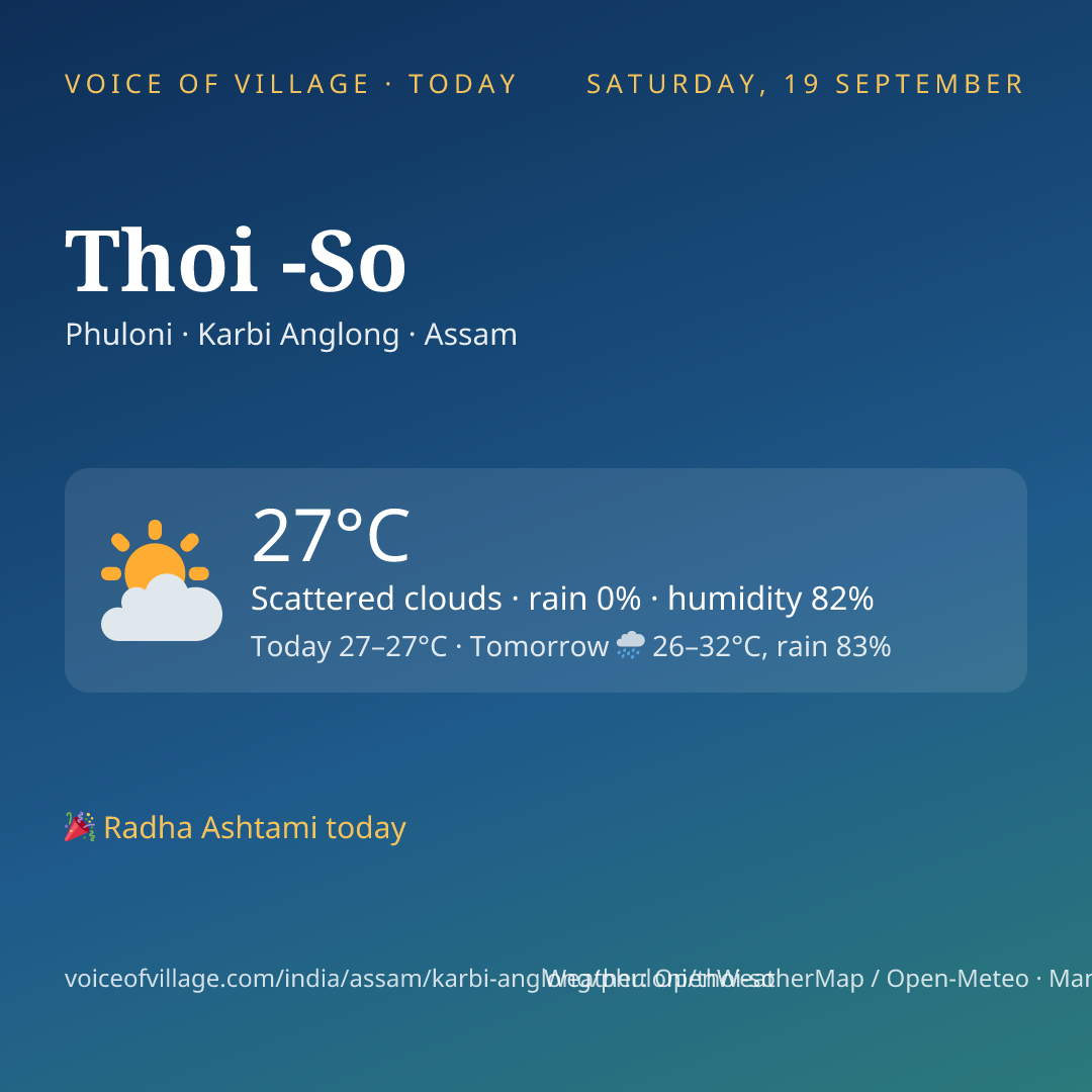Thoi -So today