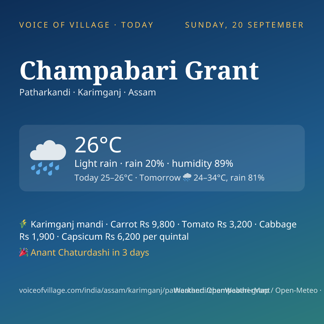 Champabari Grant today