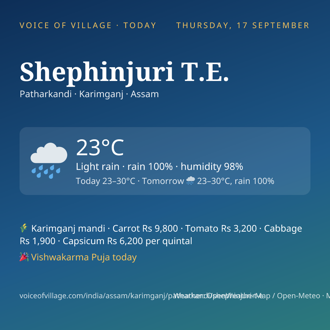 Shephinjuri T.E. today