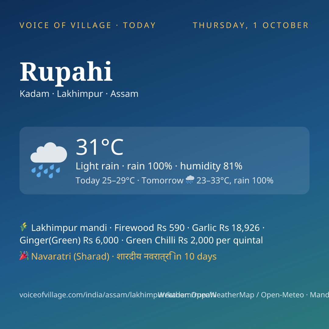 Rupahi today