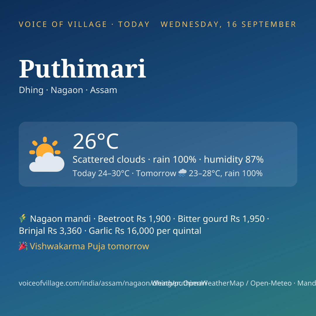 Puthimari today