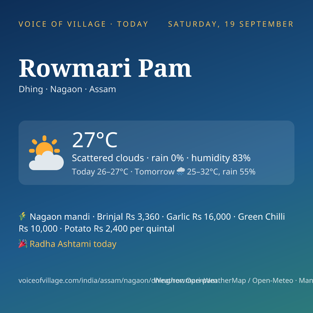 Rowmari Pam today