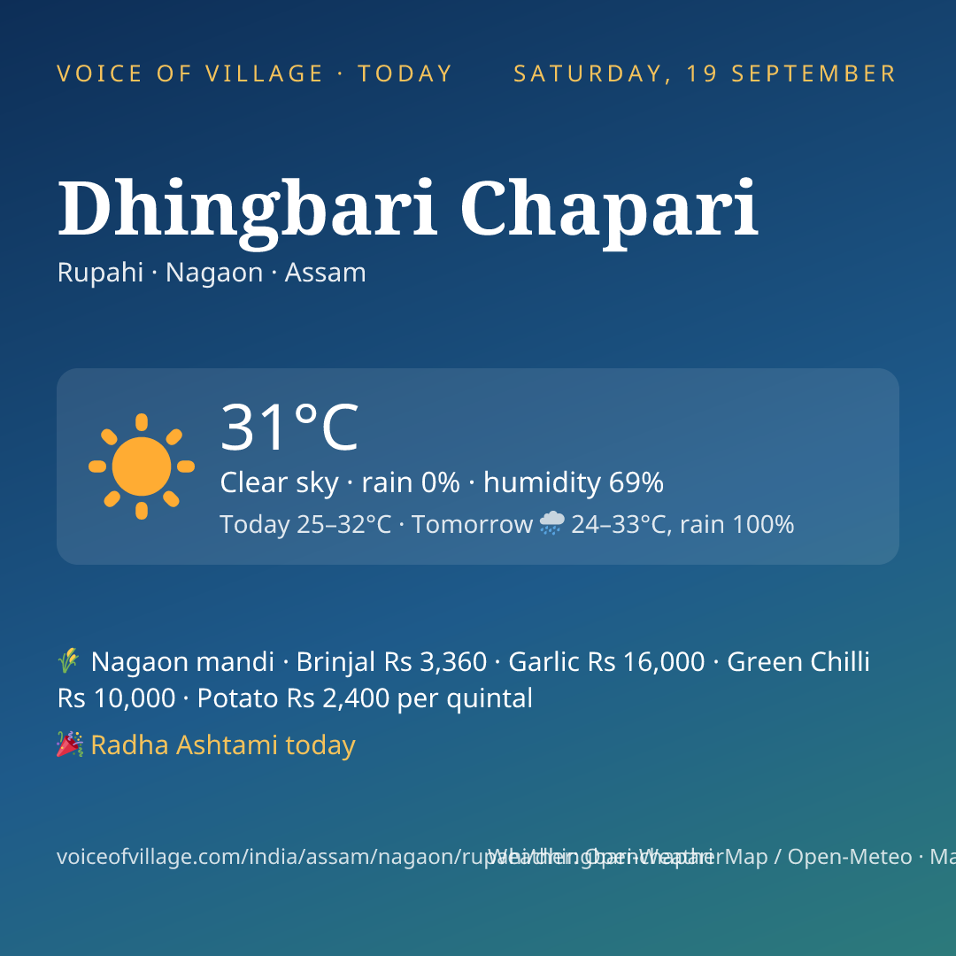 Dhingbari Chapari today