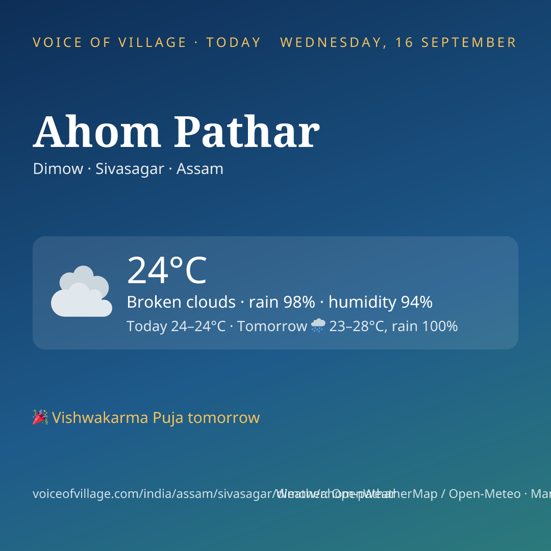 Ahom Pathar today