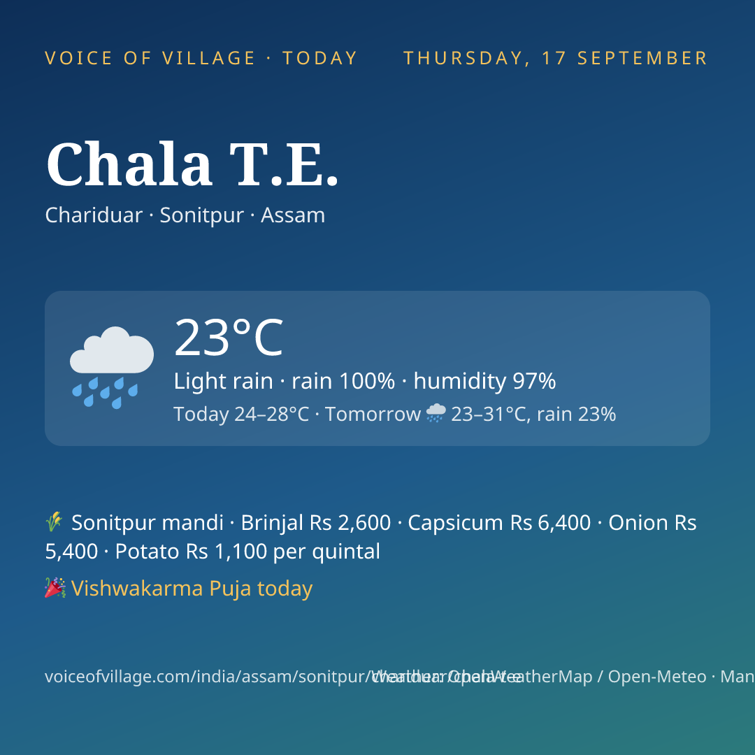 Chala T.E. today