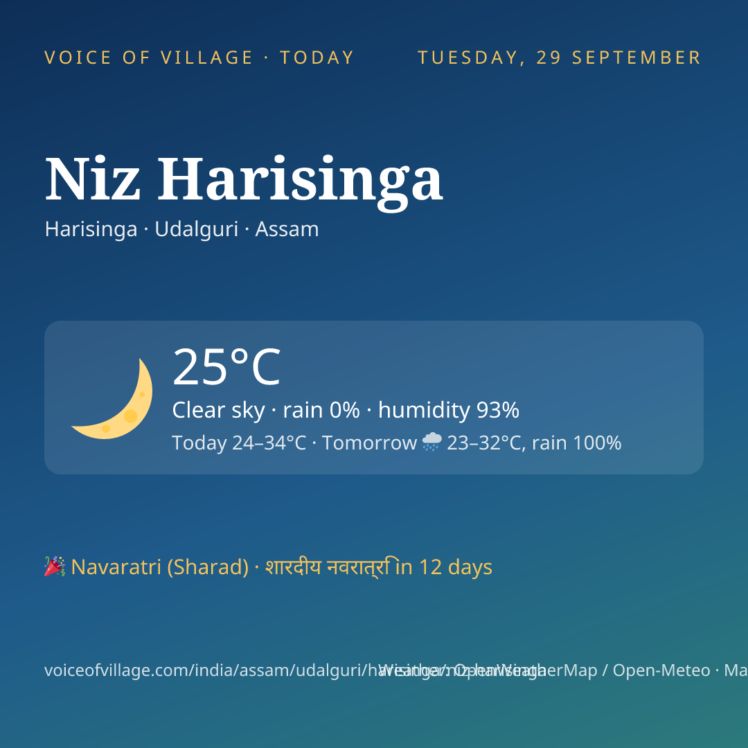 Niz Harisinga today