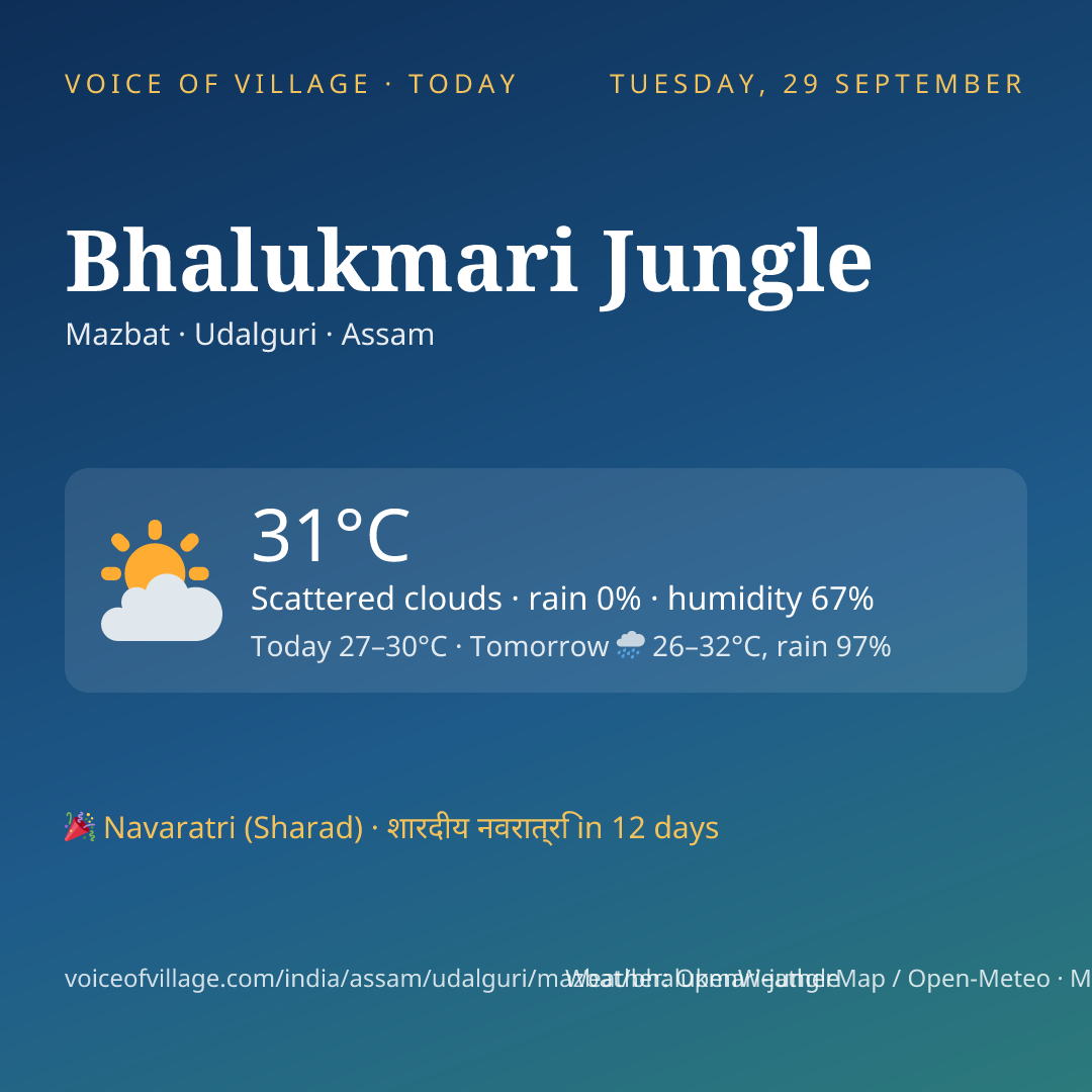 Bhalukmari Jungle today
