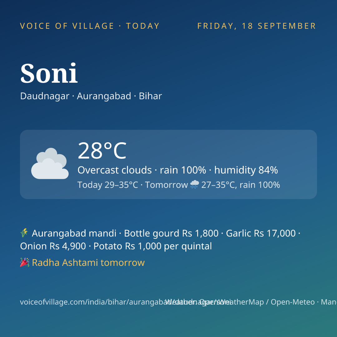 Soni today