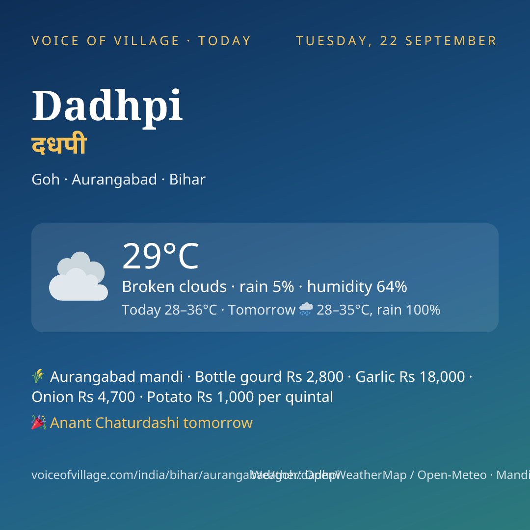 Dadhpi today