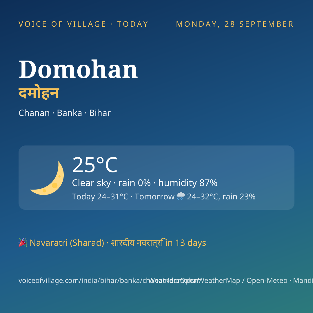 Domohan today