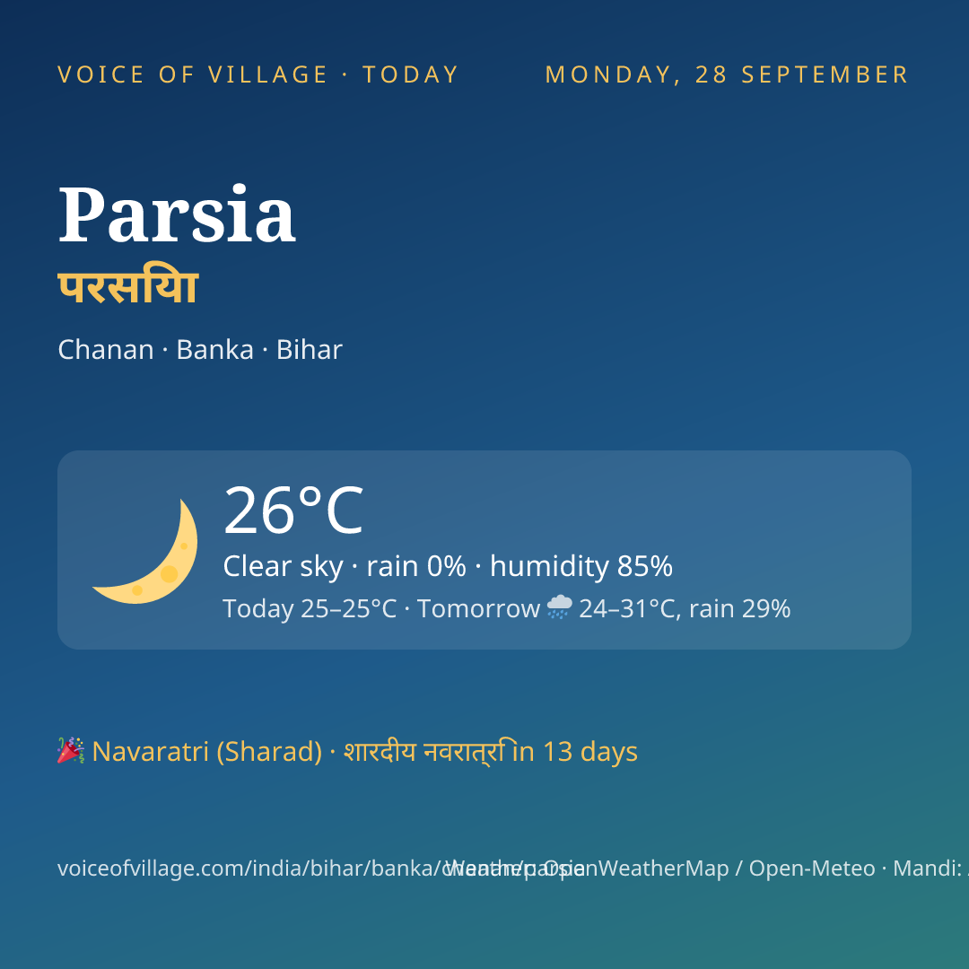 Parsia today