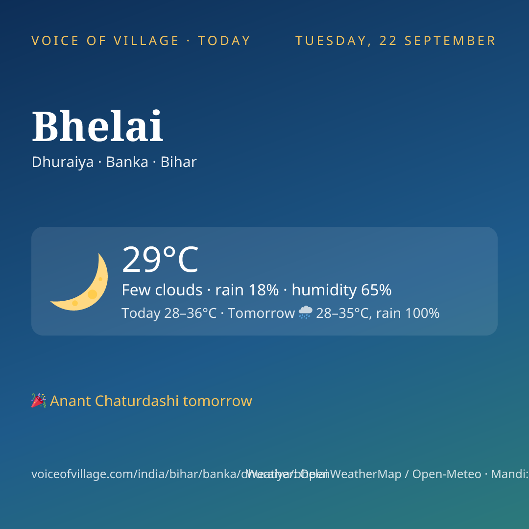 Bhelai today