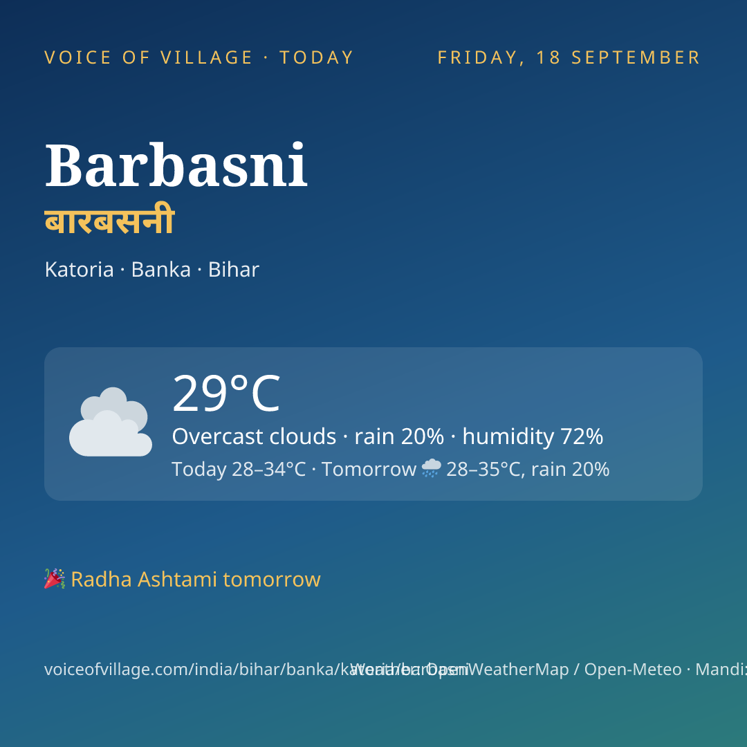 Barbasni today
