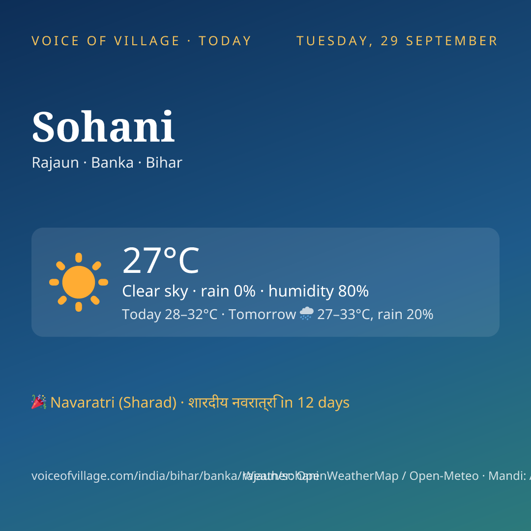 Sohani today