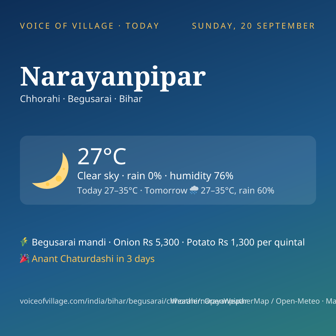 Narayanpipar today