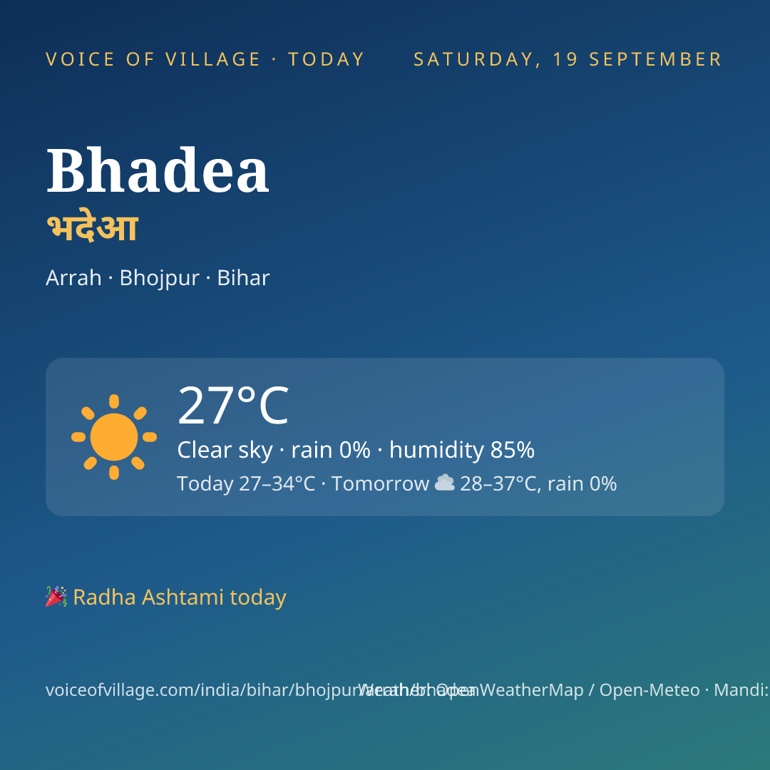 Bhadea today