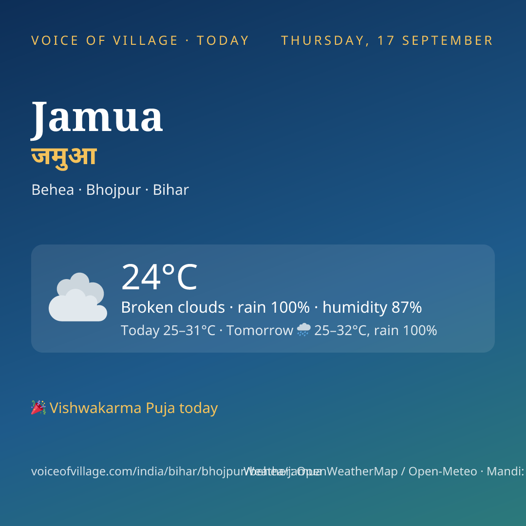 Jamua today