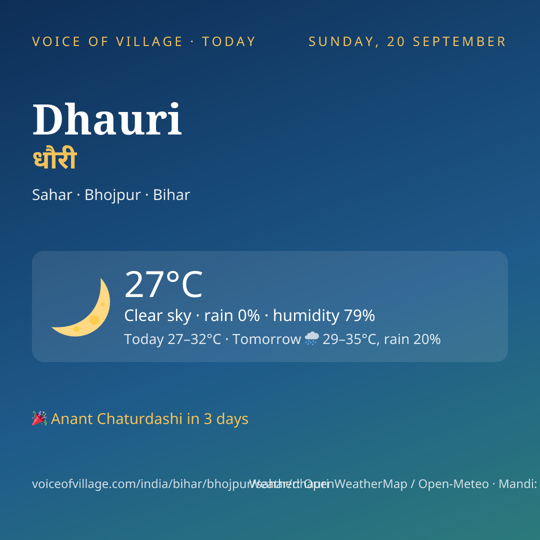 Dhauri today