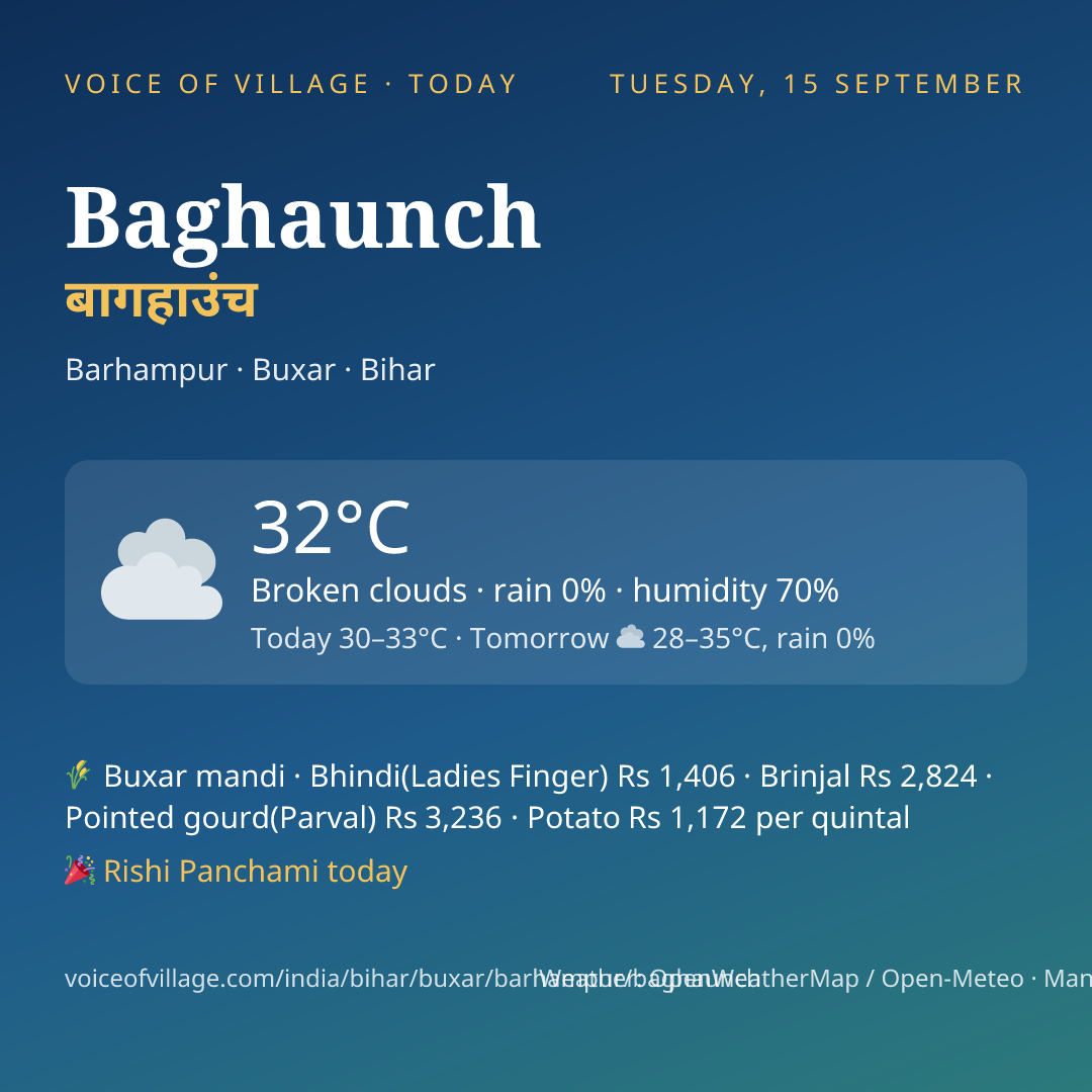 Baghaunch today