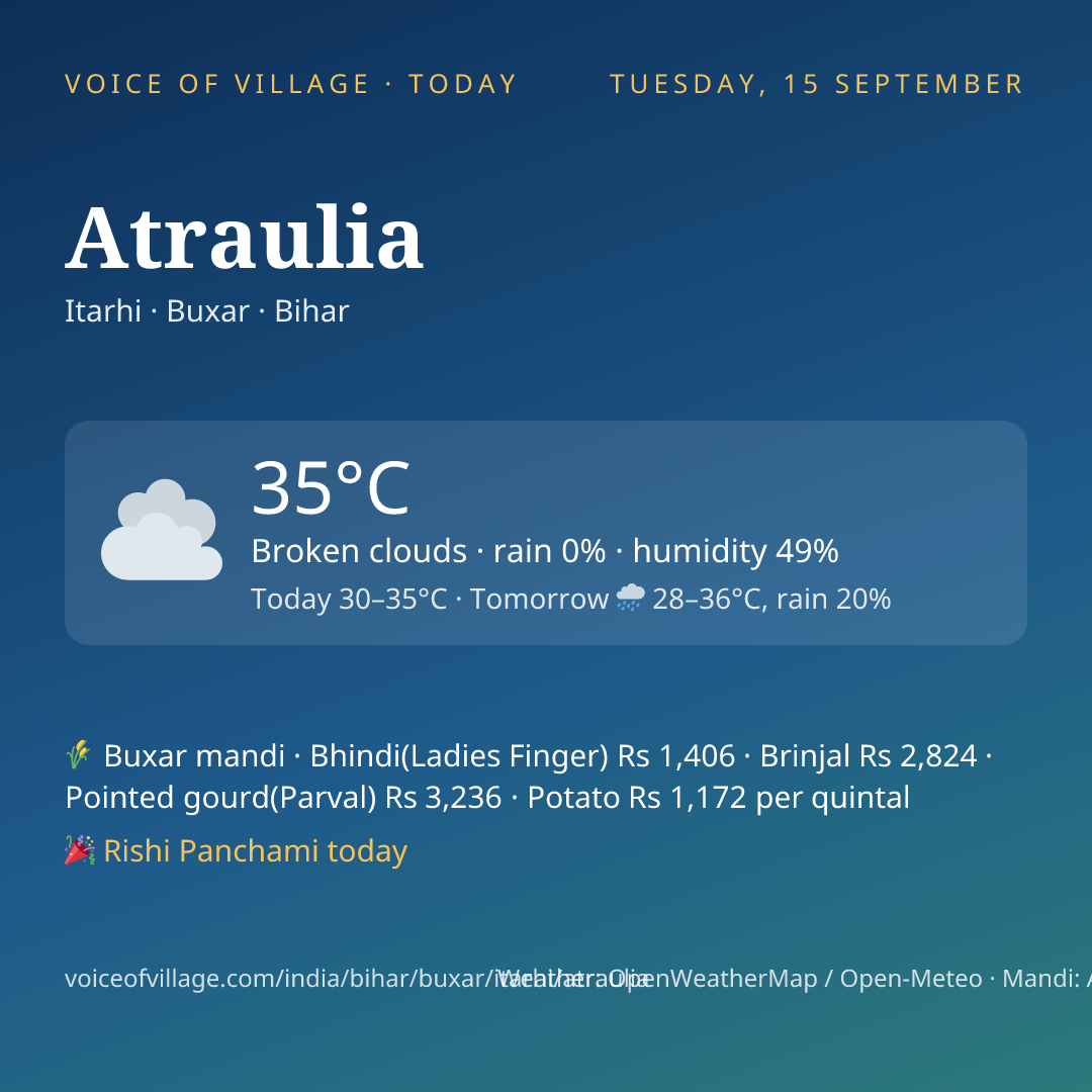 Atraulia today