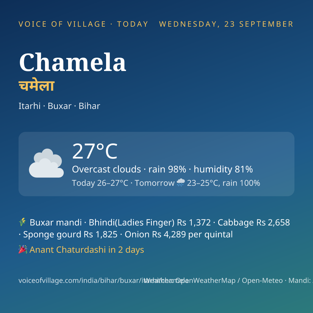 Chamela today