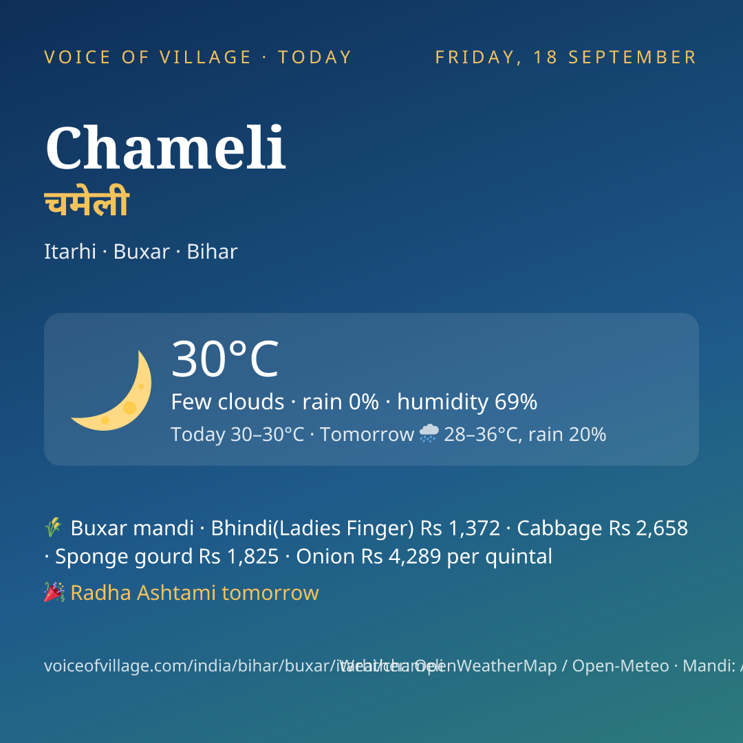 Chameli today