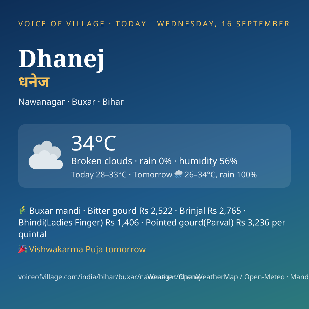 Dhanej today
