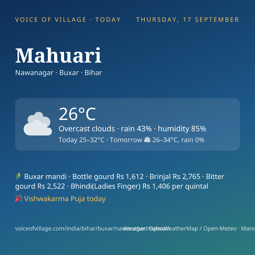 Mahuari today