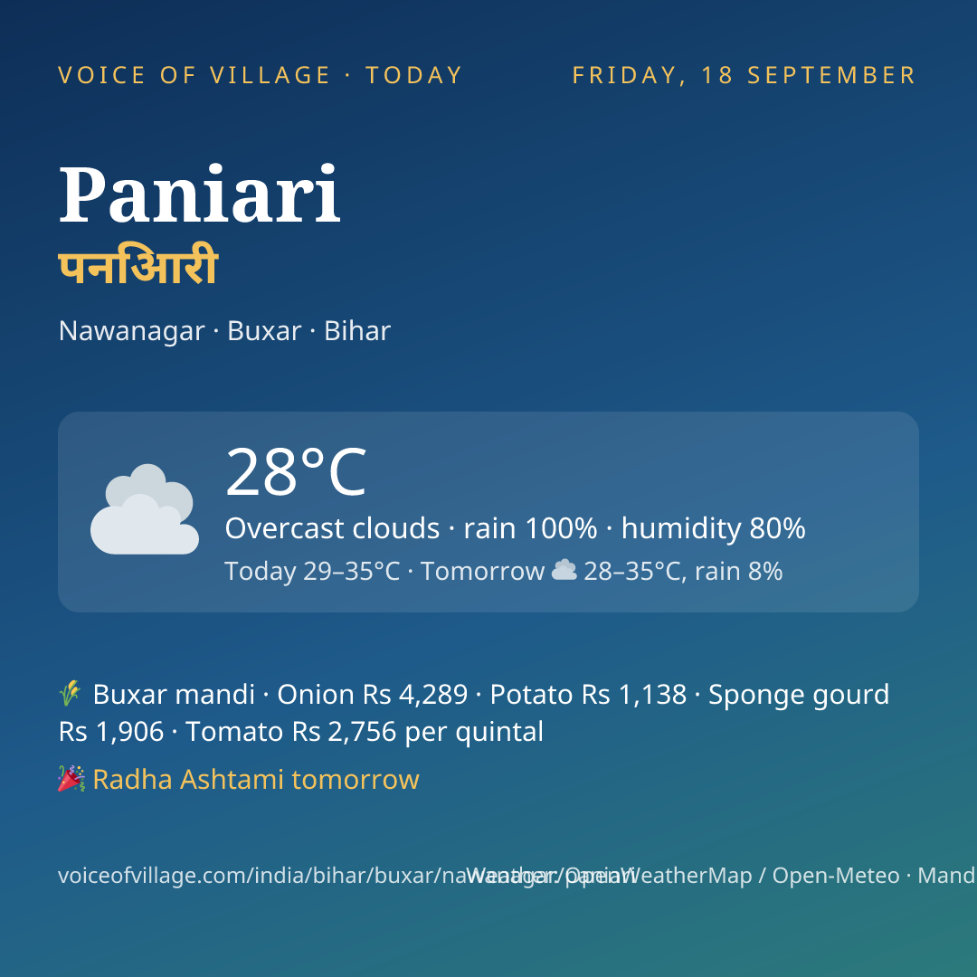 Paniari today