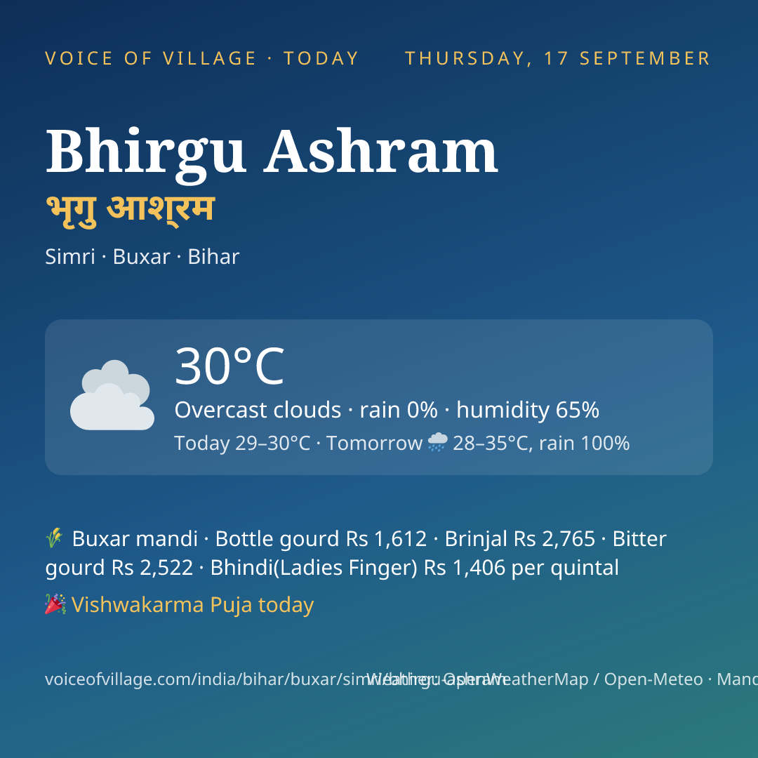 Bhirgu Ashram today